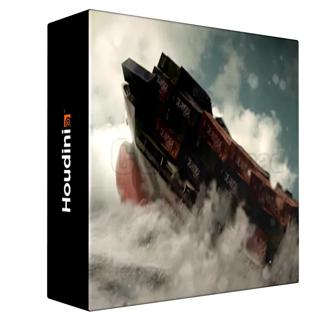 Houdini FLIP FX: Container Ship vs Monster Wave