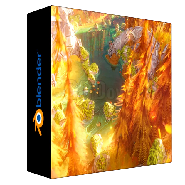 SuperhiveMarket – Procedural Stylized Worlds | Geometry Nodes & Shading Masterclass